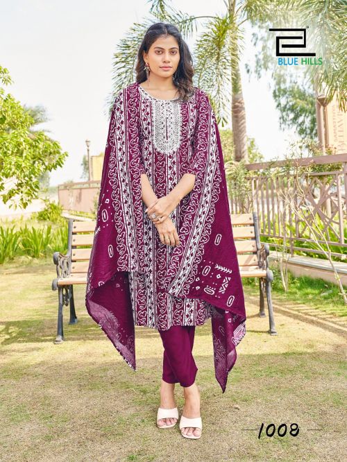 Blue Hills Trending Moves Printed Suits Catalog